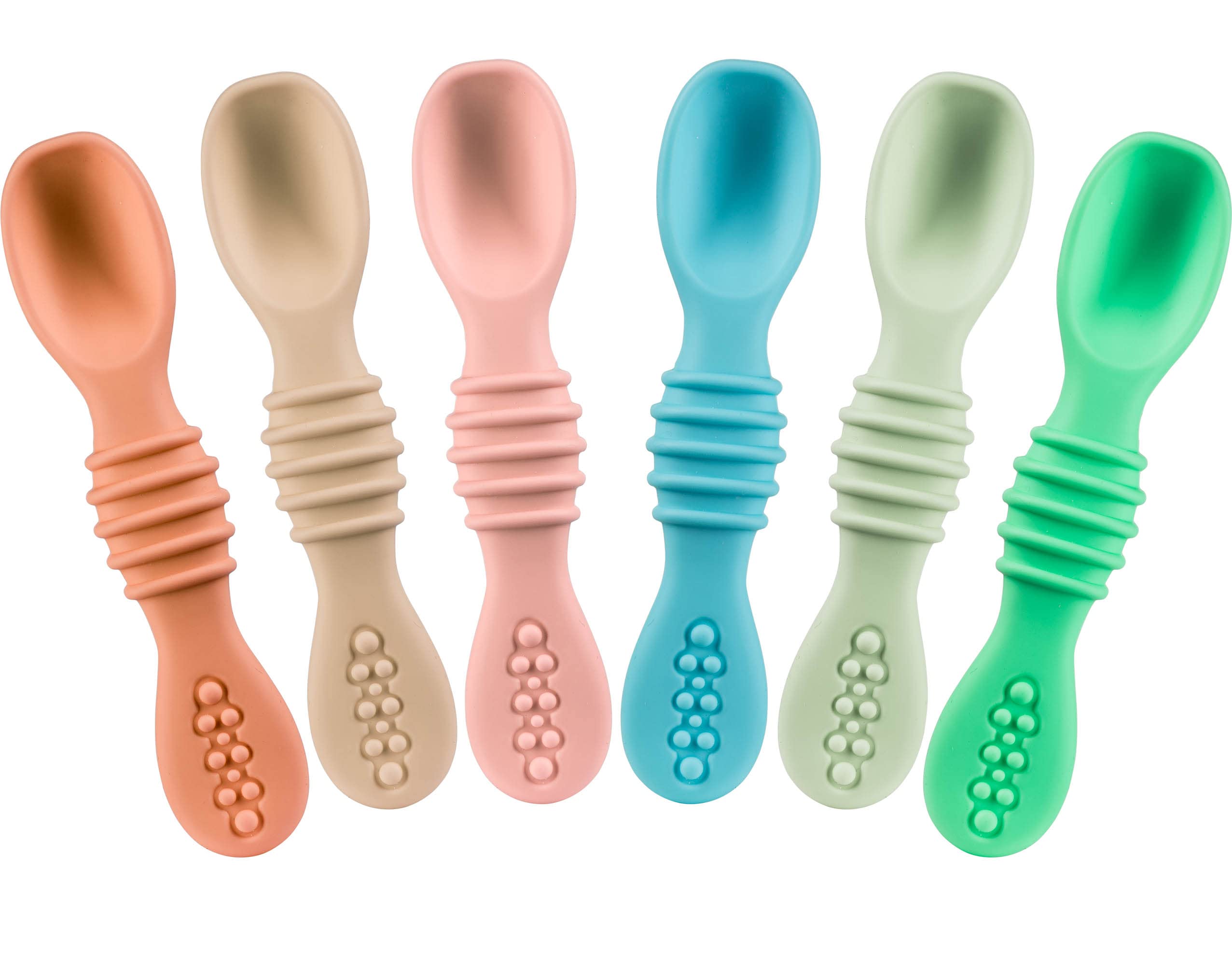 Silicone Baby Spoons First Stage Infant Feeding Spoon for Baby Led Wea