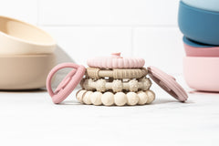 Premium Silicone Teethers Stacking Toy, Interactive and Fun Baby Stacking Toys, Teeth Soothing for 6-12 Month Teething Toys