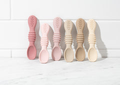 Sperric Baby Spoons Self Feeding Spoons - 6+ Months, Infant Spoons First Stage, Baby Led Weaning BPA Free Teething Spoons