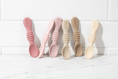 Sperric Baby Spoons Self Feeding Spoons - 6+ Months, Infant Spoons First Stage, Baby Led Weaning BPA Free Teething Spoons