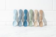 Sperric Baby Spoons Self Feeding Spoons - 6+ Months, Infant Spoons First Stage, Baby Led Weaning BPA Free Teething Spoons