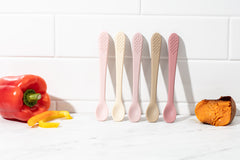 Baby Spoons - Infant Spoons First Stage - Silicone Baby Spoon For Self Feeding - First Stage Baby Feeding Spoon Set Gum Friendly - BPA Free