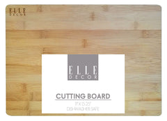 Elle Decor Bamboo Cutting Board 11x15.25 Tan Kitchen Essential Durable and Stylish