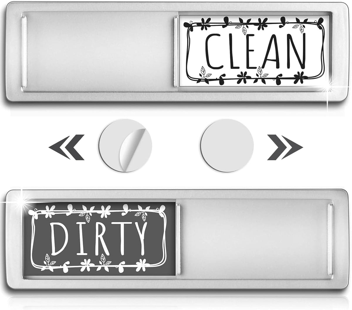 Stylish Dishwasher Magnet Clean Dirty Sign – Easy-to-Read, Strong Magnetic Indicator for Kitchen Decor, Durable Dirty Clean Magnet