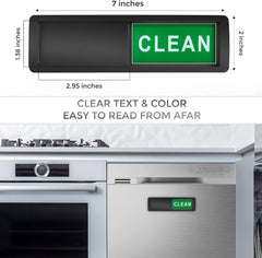Dishwasher Magnet Clean Dirty Sign Non-Scratching Strong Magnet