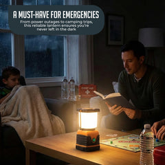 Ultra-Bright 1000LM LED Camping Lantern – Battery Powered, 4 Lighting Modes, Water Resistant with Hanging Hook & Long Battery Life