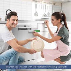 Clean Dirty Dishwasher Magnet – Stylish Stainless Steel Home Decor Sign, Strong Kitchen Organizer Magnet for Clear Dishwashing Status