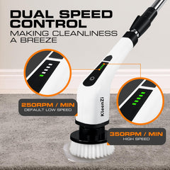 Scrubber Cleaning Brush 8 In 1 Shower Scrubber, Adjustable Handle. For Windows, Bathrooms, Cars