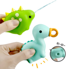 Fun Dinosaur Fishing Game for Kids, 4 Pack Magnetic Floating Bath & Pool Toy Set with Wind-Up Rods, Engaging Water Play for Toddlers 1-4