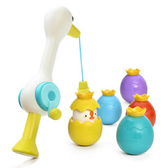 Magnetic Fishing Game Bath Toy with Fishing Rod & Surprise Animal Eggs, Floating Water Toy for Toddlers & Kids, Fun Game for Bathtub & Pool Play