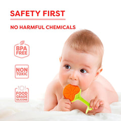 Silicone Baby Teething Toys 5 Pack, Sensory Balls & Teethers for Infants 0-12 Months, BPA Free Freezer Safe Soft Baby Teether Toys, Soothe Babies Gums