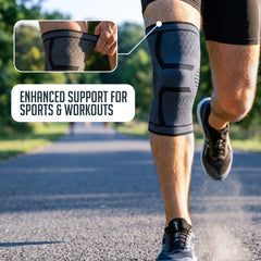 Compression Knee Brace for Women & Men - 2 Pack Knee Support Sleeves for Running, Arthritis, ACL, and Meniscus Tear Relief – Flexible and Breathable Sports Knee Braces