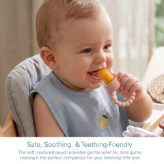 Silicone Baby Fruit Feeders with Freezer Tray for Batch Prep, Set of 2 – Safe & Convenient, Includes Extra Pouches & Travel Lids, Dishwasher Safe