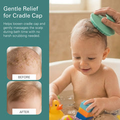 Baby Hair Brush and Comb Set for Newborn – Wooden Baby Brush with Soft Goat Bristle, Cradle Cap Brush for Newborns, Boys and Girls, Eco-Friendly