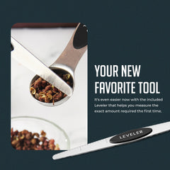 Stainless Steel Measuring Cups and Spoons Set, 16Pc Magnetic Nesting Measuring Cup and Spoon with Easy to Read Markings, Heavy duty, Dishwasher Safe