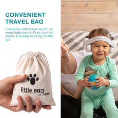 Baby Earmuffs for Noise Cancelling, Super Lightweight Ultra Soft to Prevent Irritation Baby Ear Protection, Headphones for Babies with Travel Bag