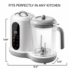 Baby Food Maker and Steamer, Baby Blender, Baby Food Processor - Compact Baby Food Steamer and Blender for Healthy Homemade Meals