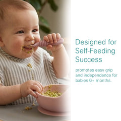 Sperric Baby Spoons Self Feeding Spoons - 6+ Months, Infant Spoons First Stage, Baby Led Weaning BPA Free Teething Spoons