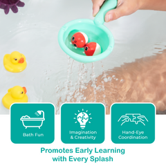 Interactive Bathtub Slide Set with Rubber Ducks and Ball – Toddler Bath Toys, Puzzle Slide Bath Toy for Kids, Fun Water Slide Bath Toy