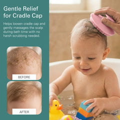 Baby Hair Brush and Comb Set for Newborn – Wooden Baby Brush with Soft Goat Bristle, Cradle Cap Brush for Newborns Infant, Toddlers, Eco-Friendly