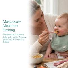 Sperric Baby Spoons Self Feeding Spoons - 6+ Months, Infant Spoons First Stage, Baby Led Weaning BPA Free Teething Spoons