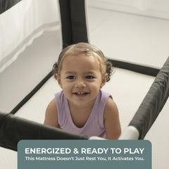 Pack and Play Mattress w/ Travel Carry Bag, Playard Mattress 38"x26" Pack N Play Mattress Topper Washable Waterproof Cover. Hypoallergenic 1.5" Thick