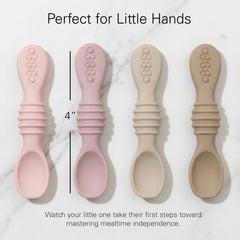 Sperric Baby Spoons Self Feeding Spoons - 6+ Months, Infant Spoons First Stage, Baby Led Weaning BPA Free Teething Spoons