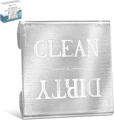 Dishwasher Magnet Clean Dirty Sign – Non-Scratching Strong Magnet with Optional Stickers, Available in a Few Colors
