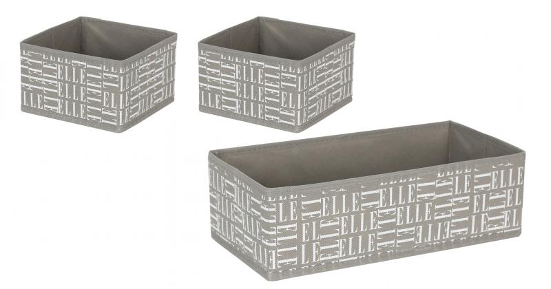 Set of 3 Fabric Foldable Storage Bins, Stylish, Sturdy, Space-Saving and Collapsible Organizers for Home, Office, and Closet
