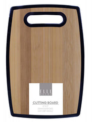 Lightweight Bamboo-Designed Plastic Cutting Board with Handle, Dishwasher Safe, and Portable Kitchen Essential—Large 12" x 15"