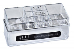 Stackable Cosmetic Organizer with 11 Compartments & Drawer Section, Clear Acrylic Vanity Organizer for Skincare, Lipsticks and Other Cosmetics