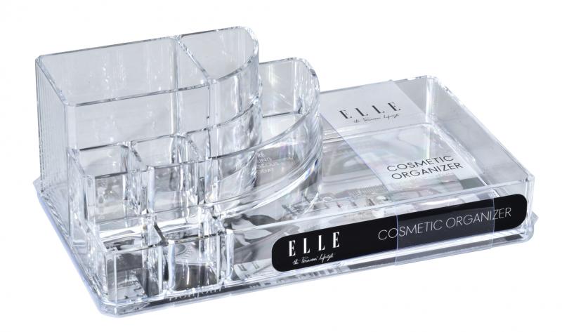 Acrylic Cosmetic Organizer – Clear Makeup & Skincare Storage, Holder for Brushes & Beauty Supplies