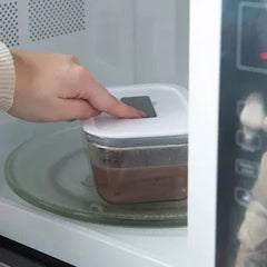 OU Glass Food Storage Container 5 Cup - Oven, Microwave, Freezer & Dishwasher Safe, Airtight Leak Proof Lid with Microwave Valve, Stackable Glass Jar