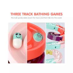 Interactive Bathtub Slide Set with Rubber Ducks and Ball – Toddler Bath Toys, Puzzle Slide Bath Toy for Kids, Fun Water Slide Bath Toy