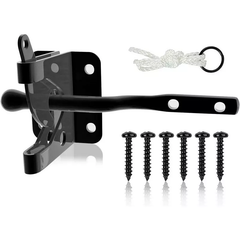 Automatic self Locking gate Latch for Wooden Fence, gate, Door, Metal Gravity Lever