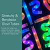 Christmas Light Up Pop Tube Toy 12 Pack, 25” Stretchy Glow in the Dark Pop Tube Sensory Fidget Gift Toys for Kids, Fun Christmas Gifts & Party Favors