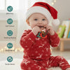 Silicone Christmas Teether Ring Toy for Baby, BPA Free Soothing Teething Relief Toy for Infant & Toddlers 0-18 Months, Perfect Christmas Gift for Baby