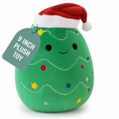 Christmas Tree Plush Toy Soft Stuffed Animal, 8" Cute Holiday Plushie Gift for Kids, Babies, Perfect Christmas Holiday Gifts Plush Toys