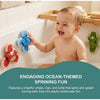 Cartoon Suction Cup Spinner Toys for Toddlers, 3PC Sensory Fidget Spinners, Spinning Top Bath Toys for Babies & Kids 1-3, Interactive, Engaging Baby Fidget Toys for Highchair & Travel