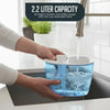 Cool Mist Humidifiers for Bedroom- 2.2L Quiet Ultrasonic, 360° Rotating Nozzle, Adjustable Mist, Auto Shut-Off, Filter-Free for Large Rooms