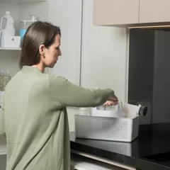 OU Cleaning Caddy, Cleaning Supplies Storage Organizer Bucket with Handle