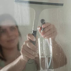 OU Multipurpose Silicone Squeegee for Windows, Shower & Glass – Lightweight Multipurpose Cleaner with Non-Slip Handle & Hanging Loop