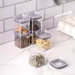 3 Tier Spice Rack Organizer with Airtight Spice Jars 5oz, 13 Piece Clear Spice Holder and Seasoning Organizer for Countertop, Cabinet, Kitchen, Pantry