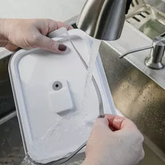 OU Glass Food Storage Container 5 Cup - Oven, Microwave, Freezer & Dishwasher Safe, Airtight Leak Proof Lid with Microwave Valve, Stackable Glass Jar