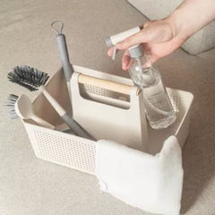 OU Cleaning Caddy, Cleaning Supplies Storage Organizer Bucket with Handle