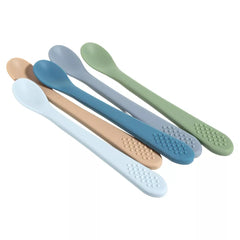 Baby Feeding Set, Silicone Bib, Bowl & Spoons for Self-Feeding First Stage Baby Essentials – Gum Friendly, BPA-Free, Easy to Clean & Safe for Babies