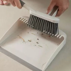 OU Flow Hand Broom with Dust Pan Set, Home Cleaning Brush and Dustpan Combo