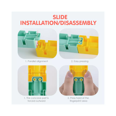 Interactive Bathtub Slide Set with Rubber Ducks and Ball – Toddler Bath Toys, Puzzle Slide Bath Toy for Kids, Fun Water Slide Bath Toy