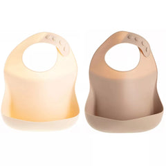 Baby Feeding Set, Silicone Bib, Bowl & Spoons for Self-Feeding First Stage Baby Essentials – Gum Friendly, BPA-Free, Easy to Clean & Safe for Babies