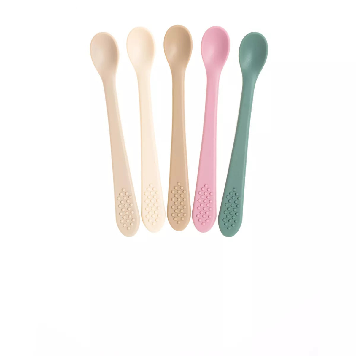 Baby Spoons - Infant Spoons First Stage - Silicone Baby Spoon For Self Feeding - First Stage Baby Feeding Spoon Set Gum Friendly - BPA Free